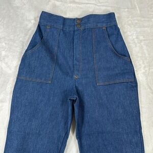 Vintage 1960s Sears Women's Jeans 24" Wide Leg Western Retro Y2k Rare